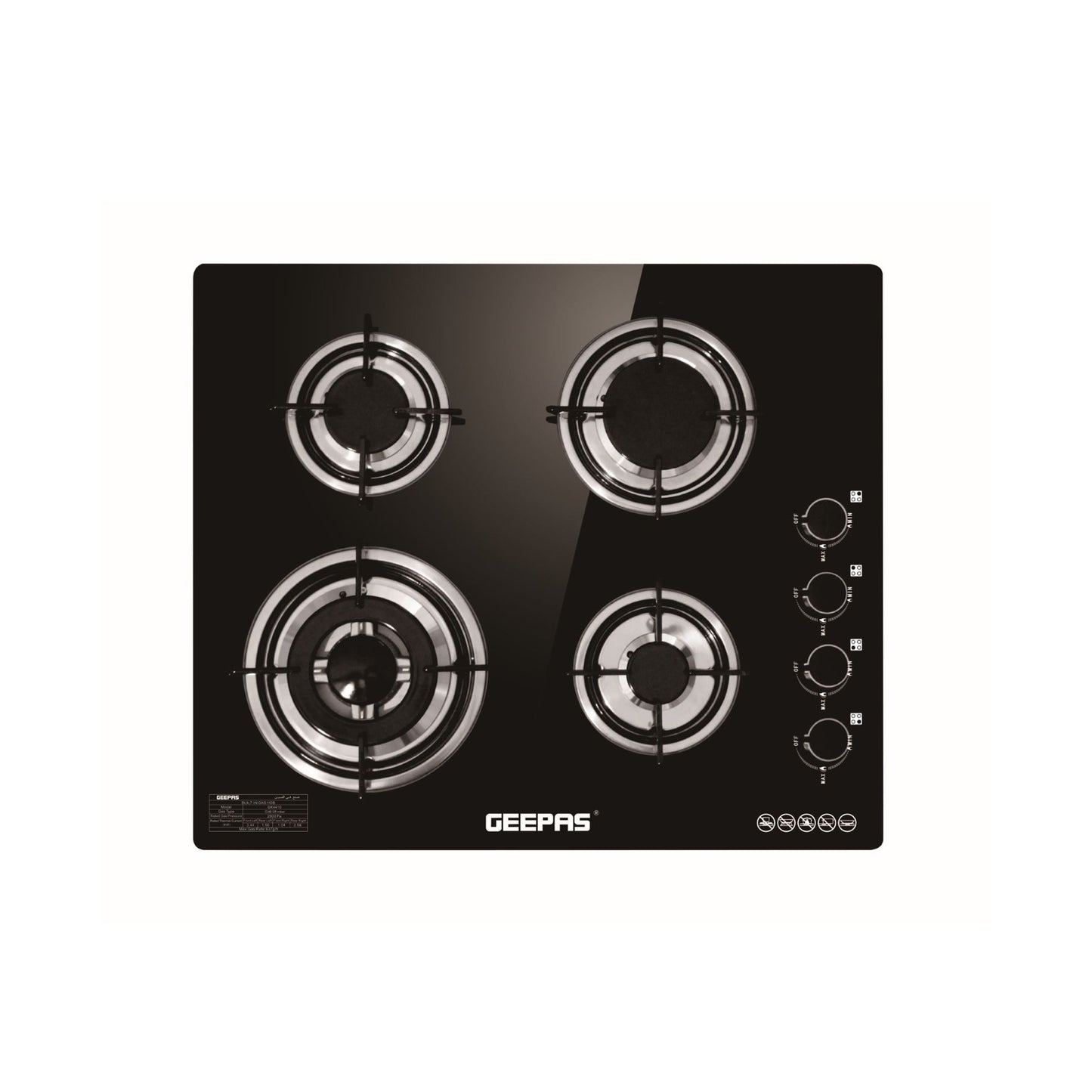 Geepas 4-Burner Gas Cooker, GK4410