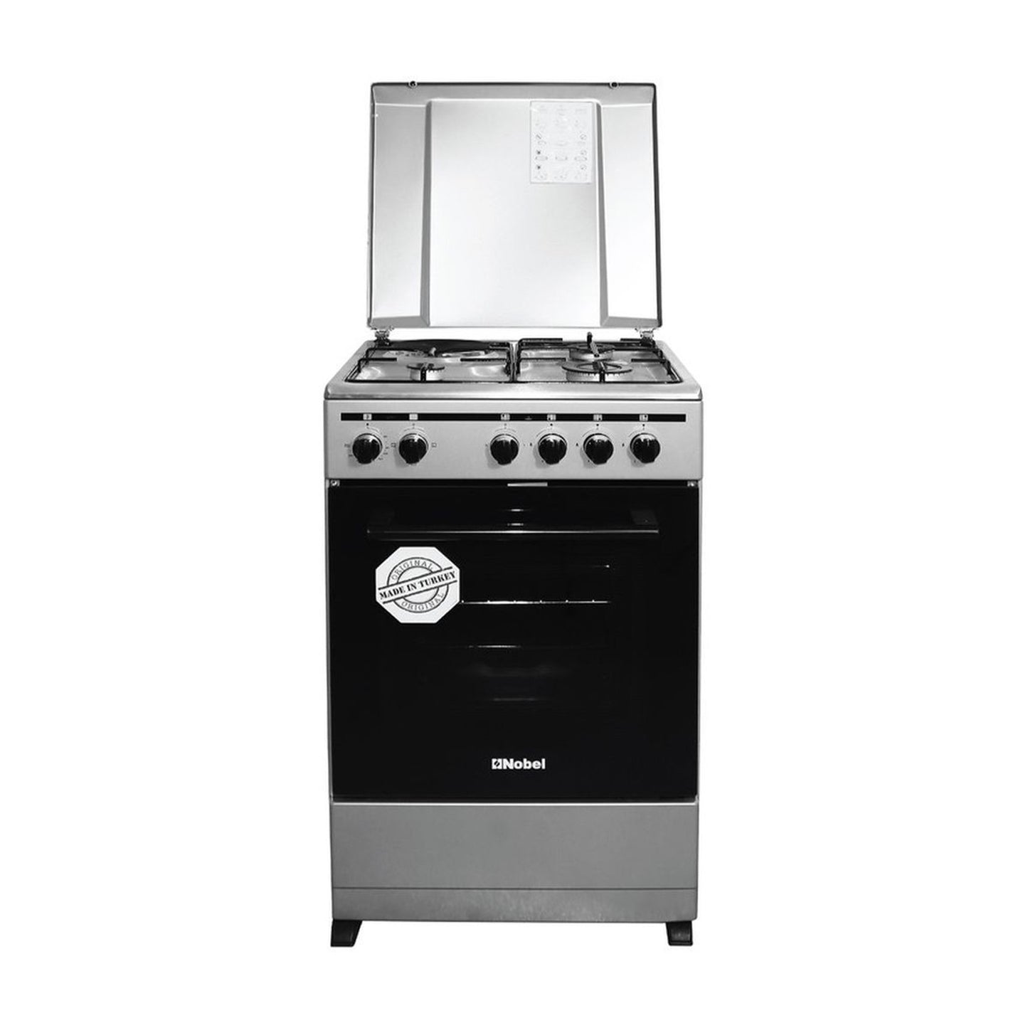 Nobel 50×50 cm 3 Gas Burners Gas 1 Hot Plate Electric Oven, NGC5300-S
