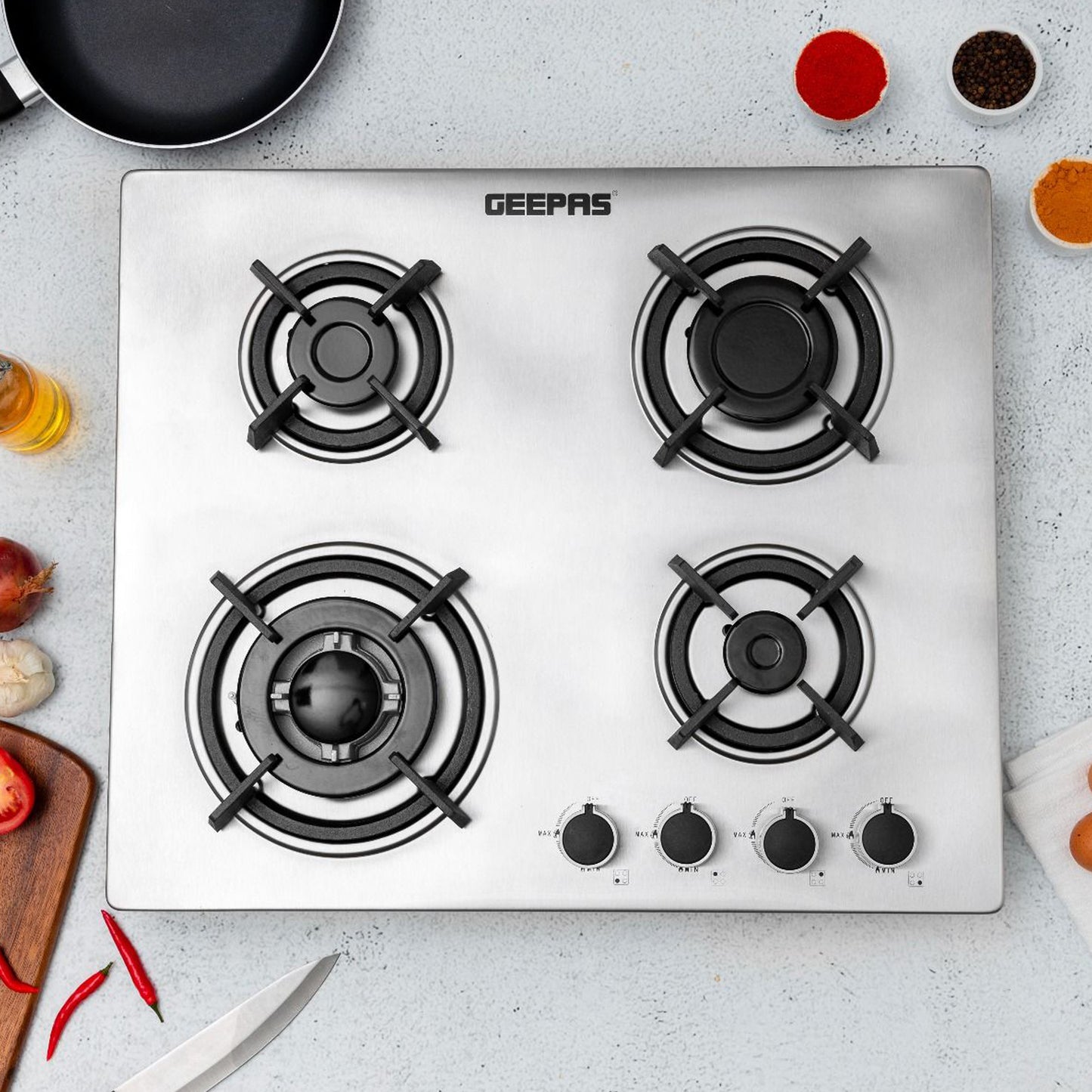 Geepas 2 in 1 Built in Gas Hob, GGC31026