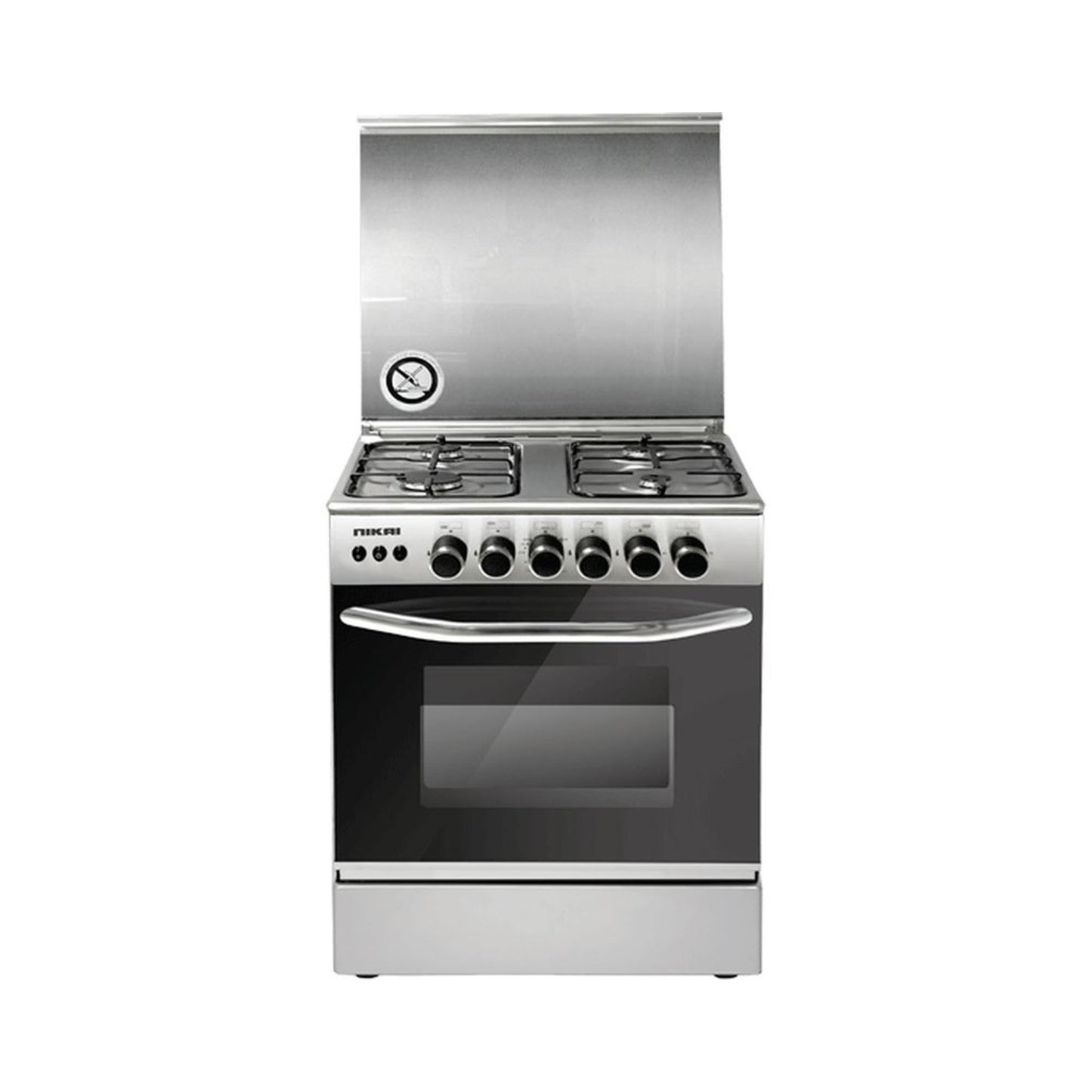 Nikai 60X60cm 4 Burner Auto Ignition Freestanding Gas Cooker, U6068FSE1