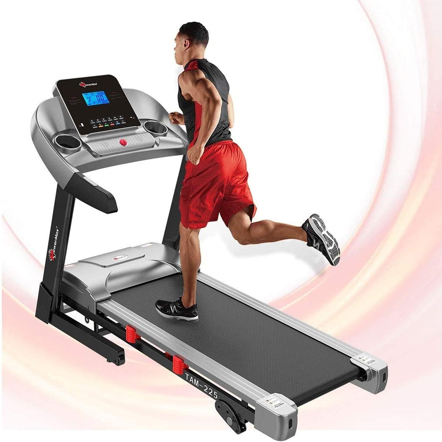 PowerMax Foldable and Manual Incline Treadmill, TAM-225