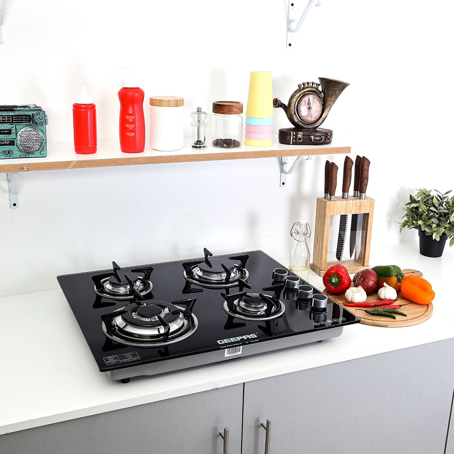 Geepas 4-Burner Gas Cooker, GK4410