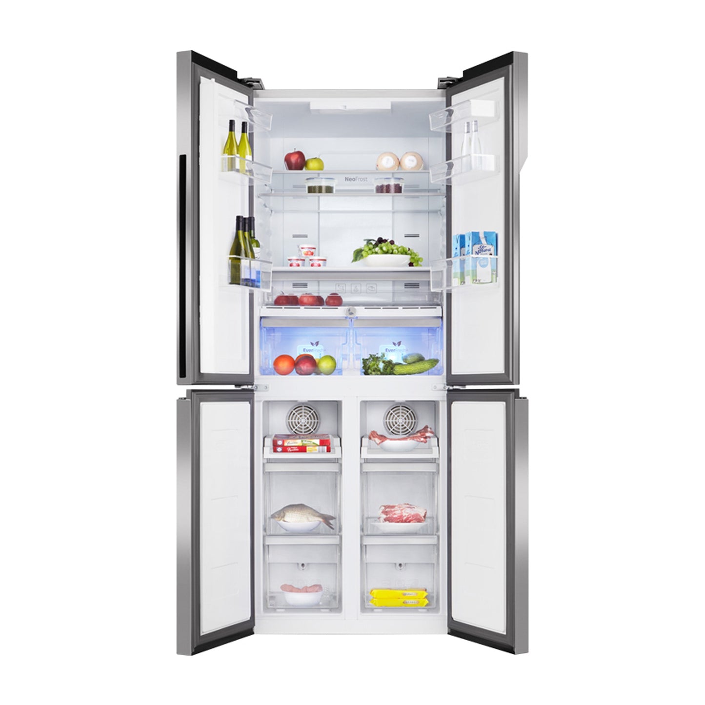 Beko 468L T Door Refrigerator, GNES1484ZIS