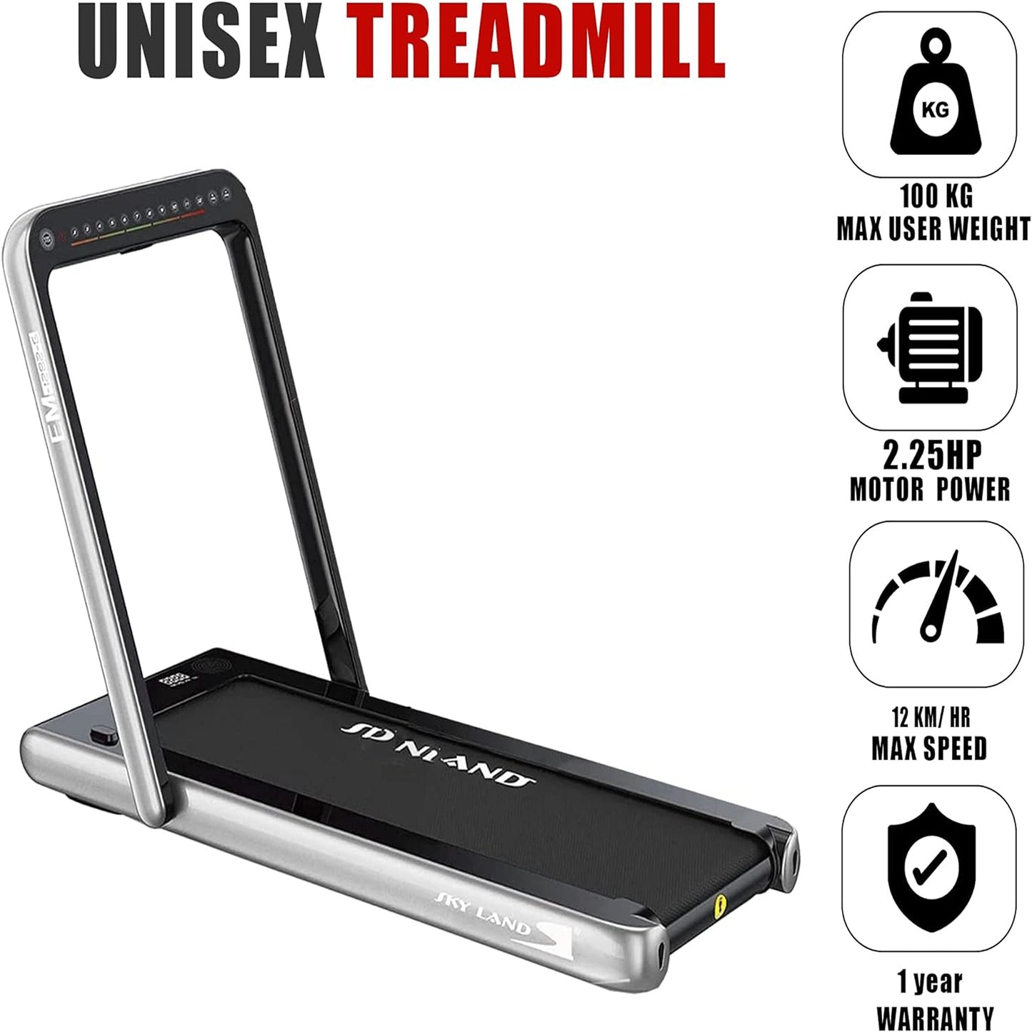 Sky Land Waking and Running Pad Treadmill, EM-1282-G