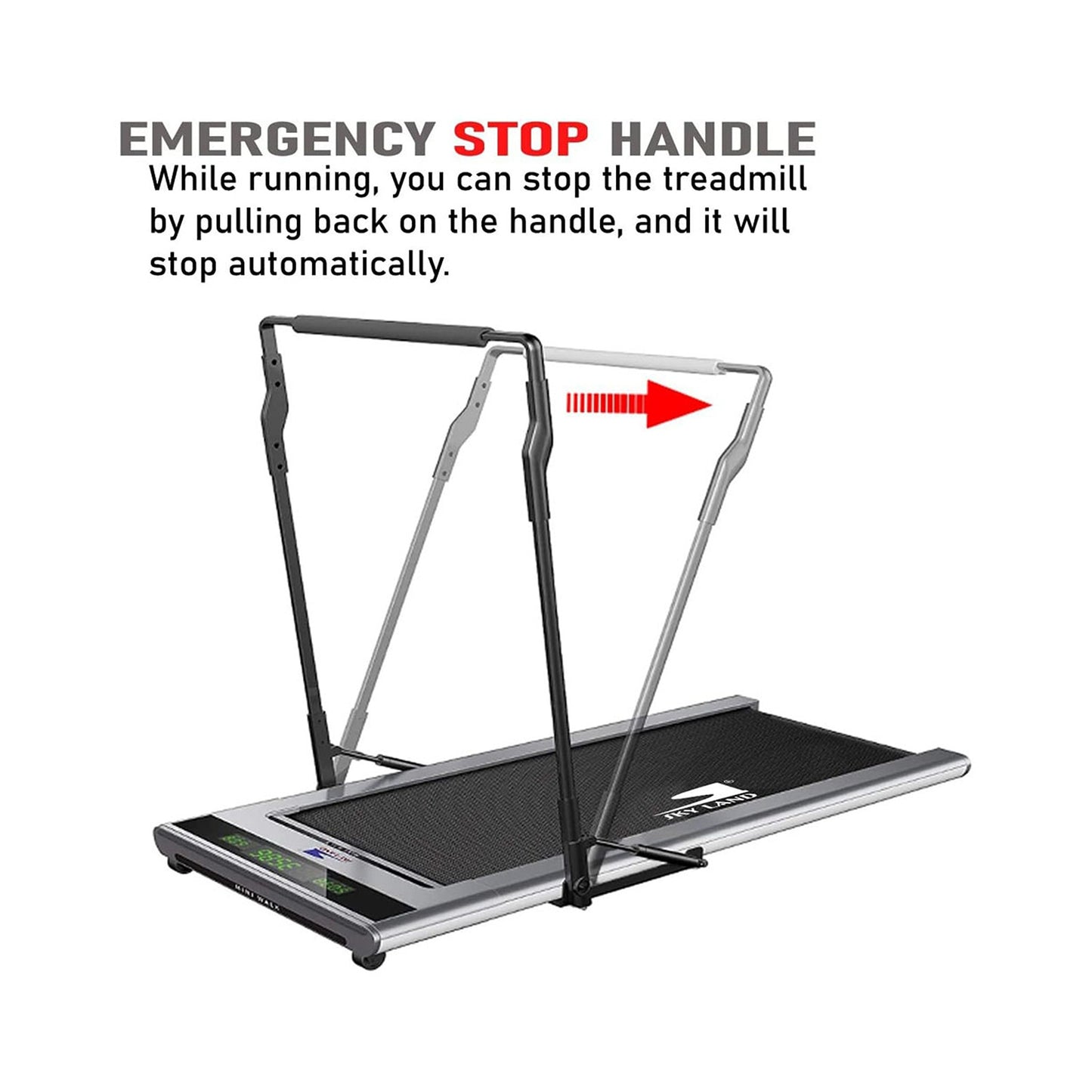 Sky Land Mini Walker Treadmill with Hydraulic Handle, EM-1200S-G