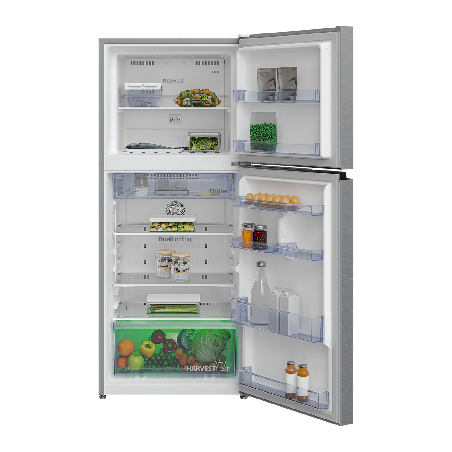 Beko 371L Inverter Double Door Refrigerator, RDNT371150VS