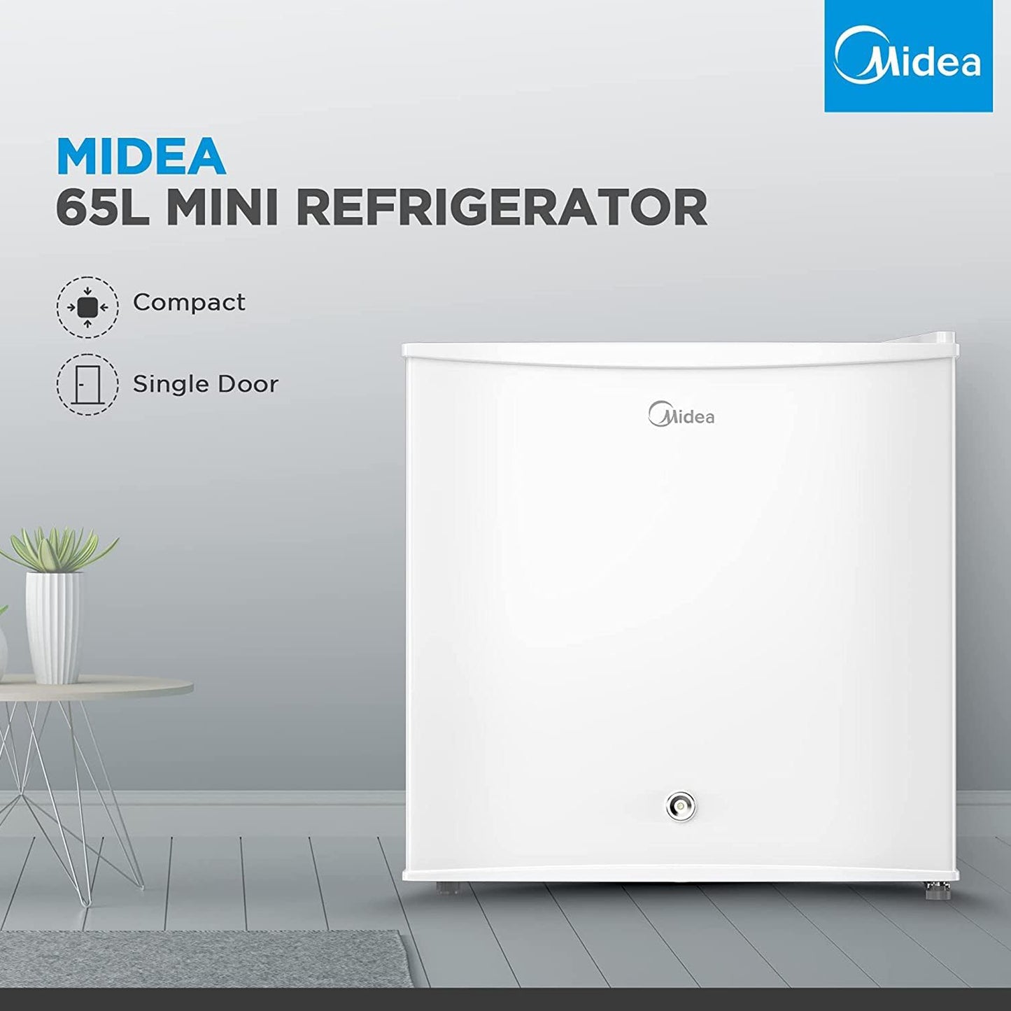 Midea 65L Single Door Refrigerator, HS-65L