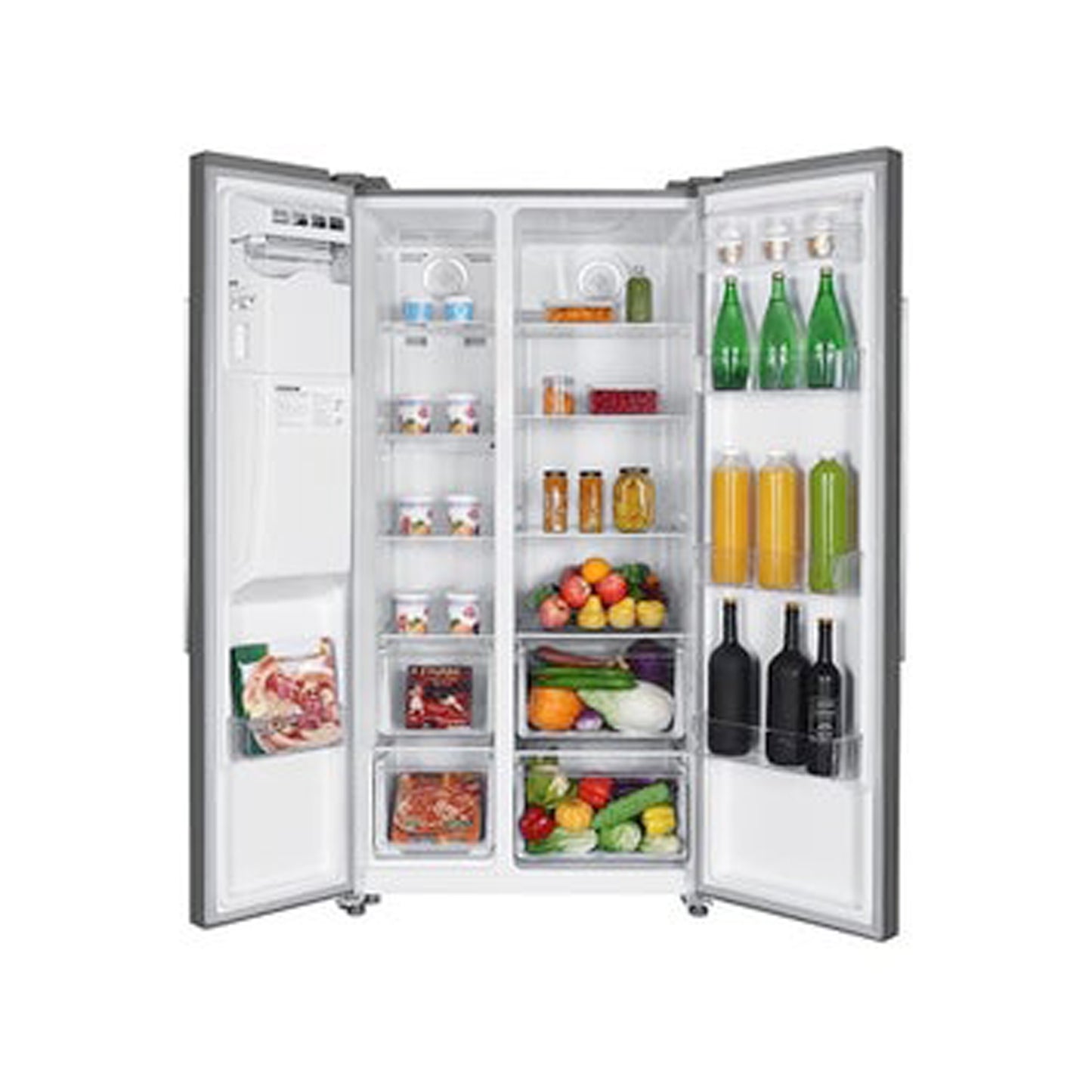 Super General 870L Side by Side Refrigerator, SGR870SBS-SS
