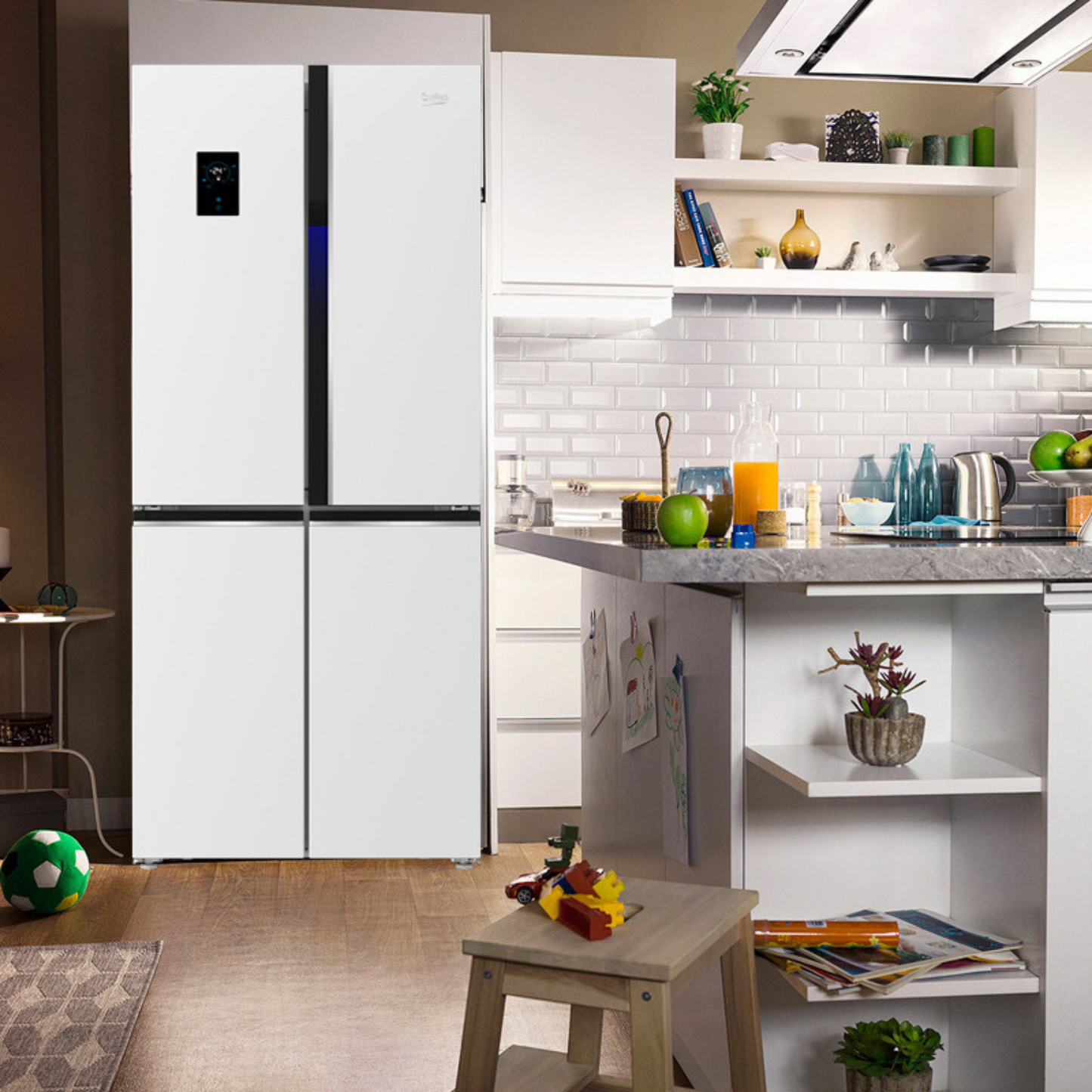 Beko 468L Multi Door Refrigerator, EUG76480IW
