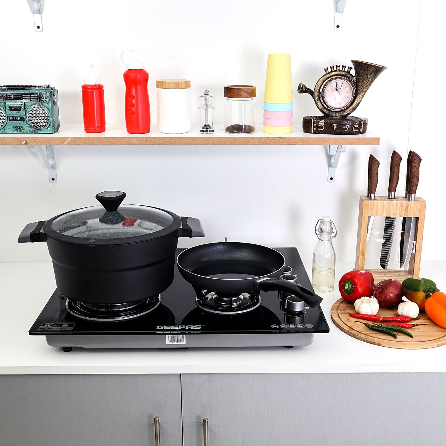 Geepas 4-Burner Gas Cooker, GK4410