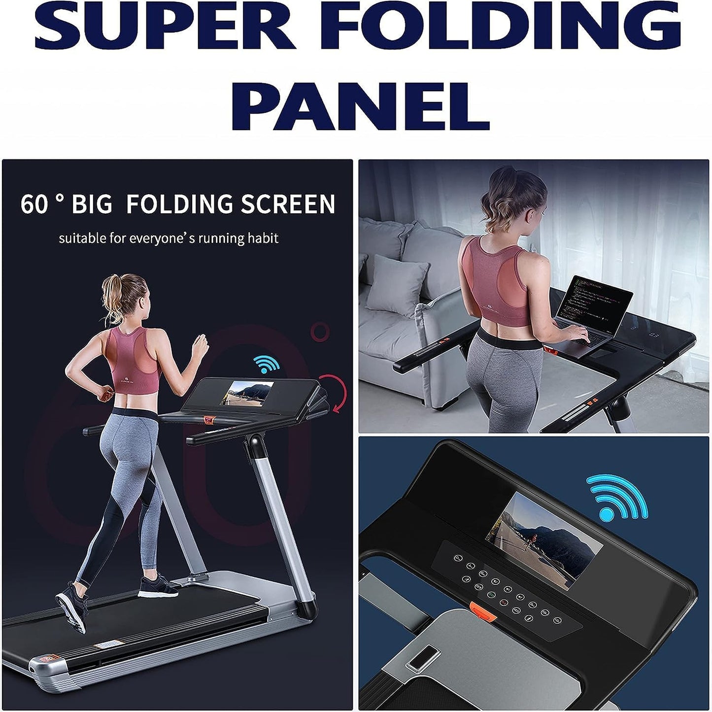 Sky Land Fitness 4.0HP Portable Compact Treadmill, EM-1286