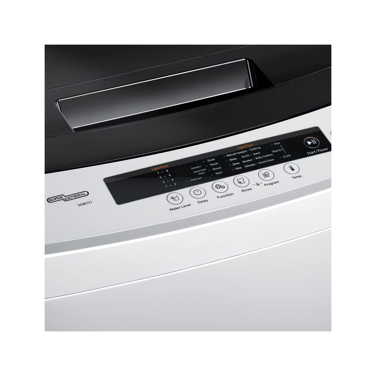 Super General 7KG Fully Automatic Top Load Washing Machine, SGW721