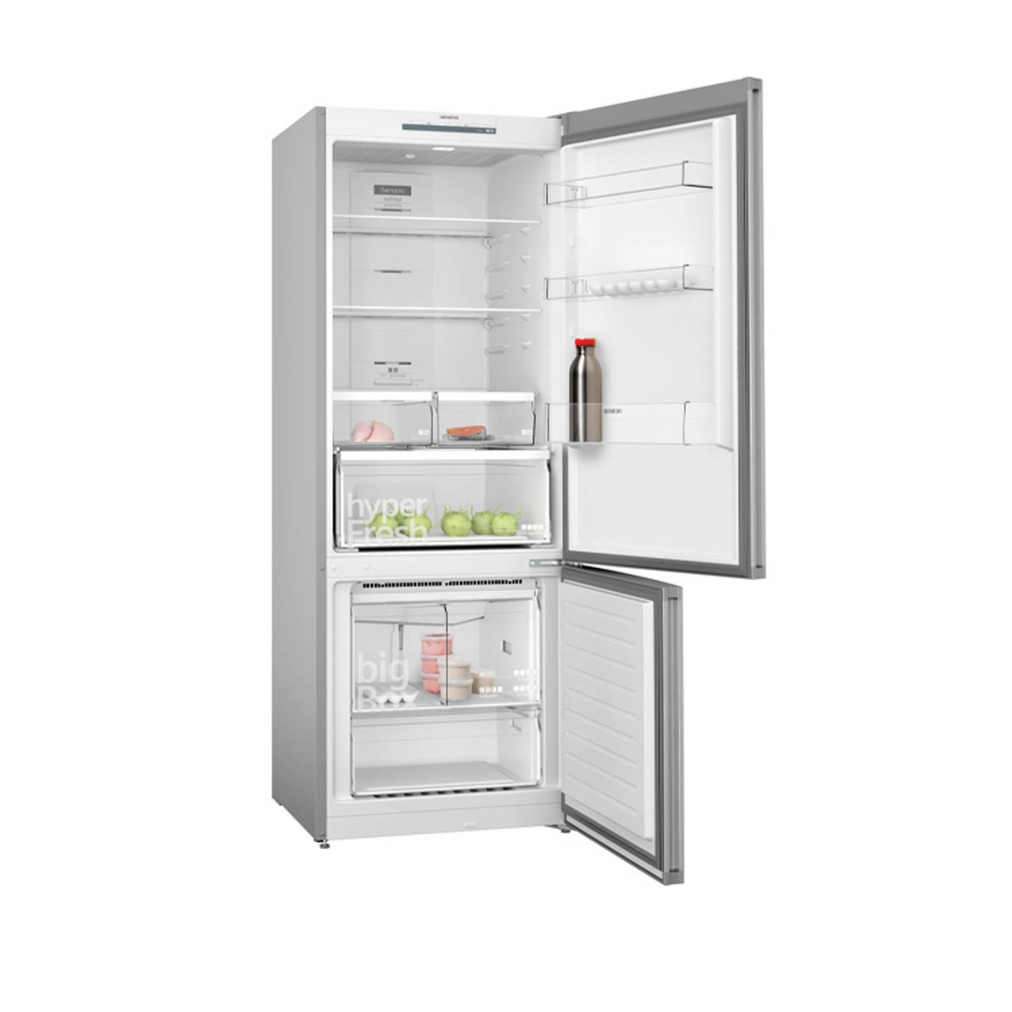 Siemens 480L Free Standing Fridge Freezer, KG55NVL20M