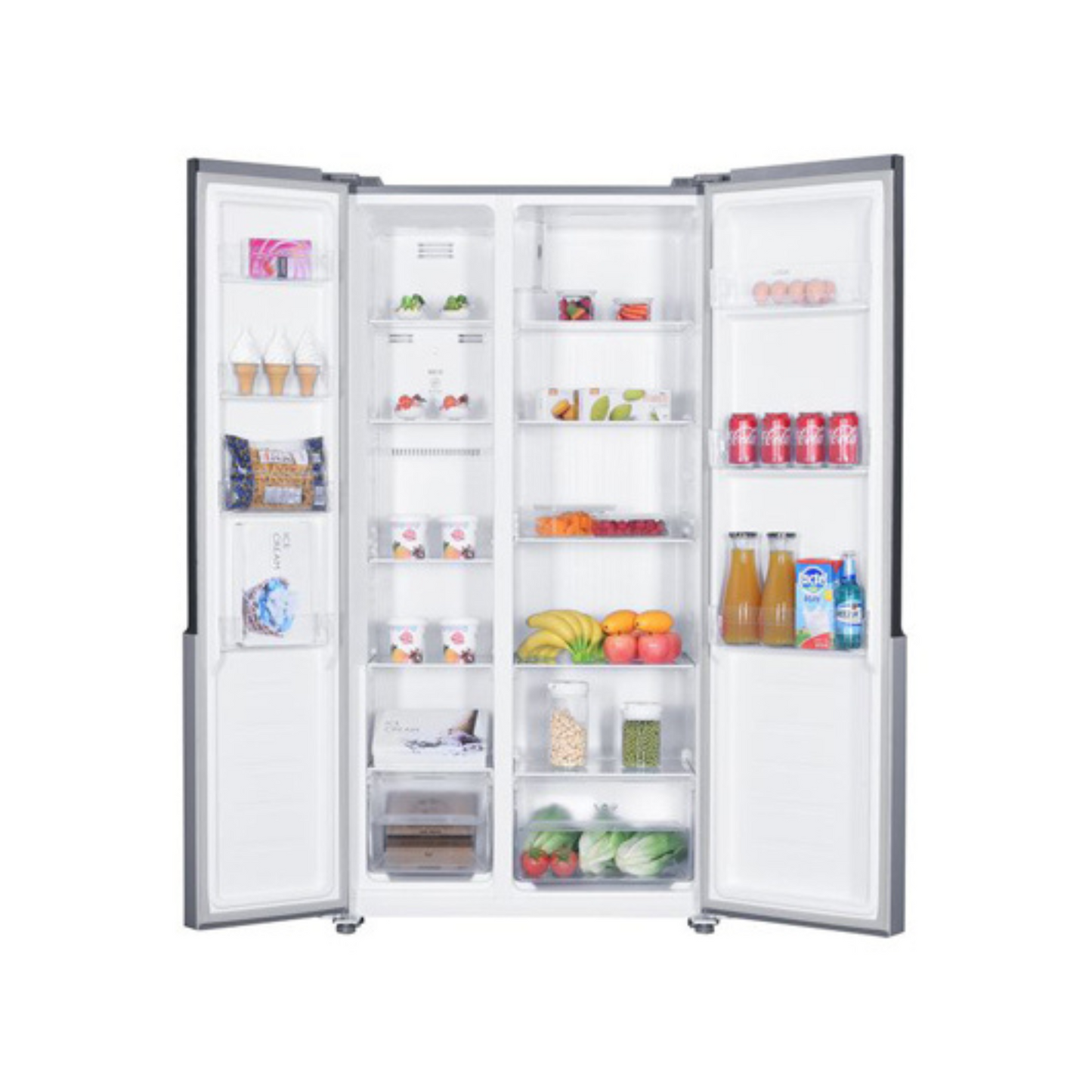 Logik 436L Side by Side Refrigerator, LSSBSS20