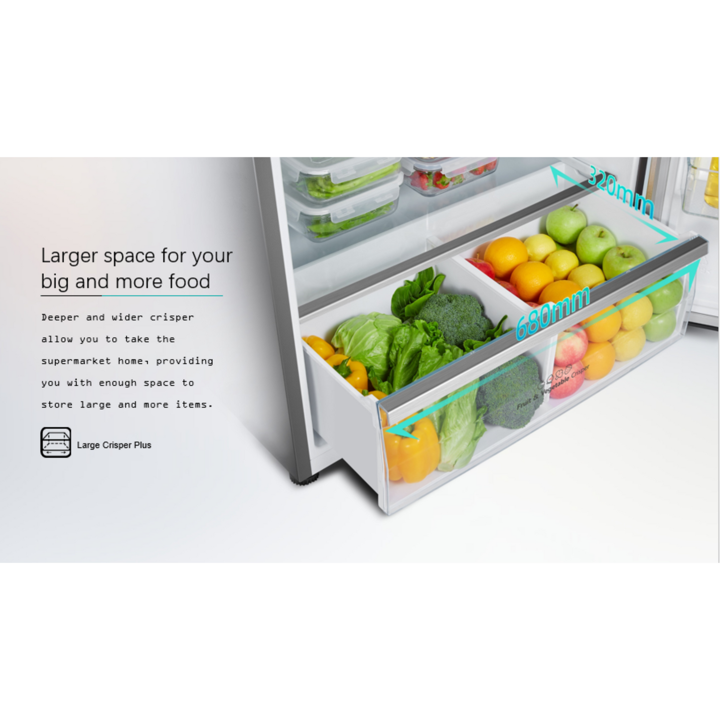 Hisense 729L Inverter Compressor Refrigerator, RT729N4WSU