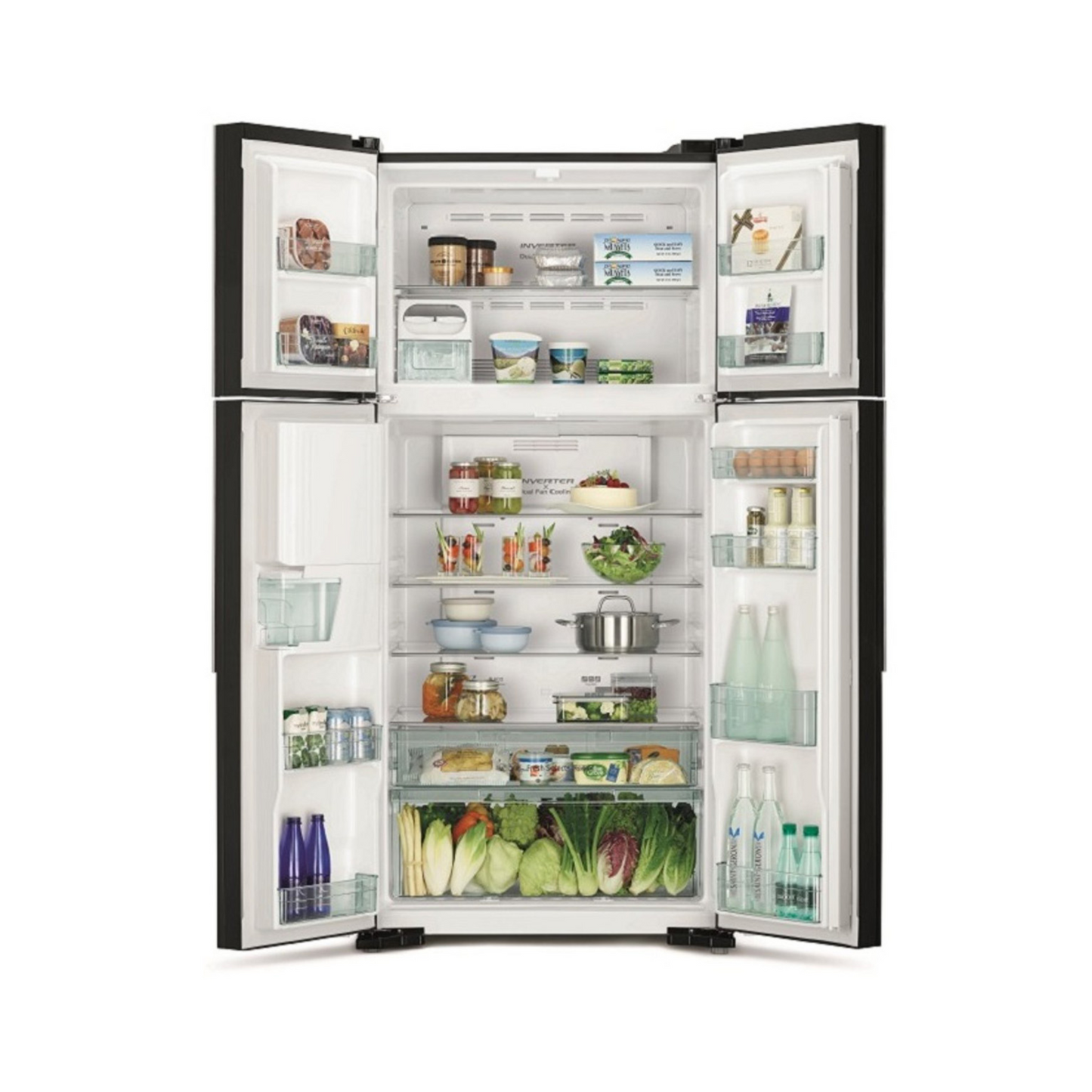 Hitachi 760L Side by Side Refrigerator, RW760PUK7GBK