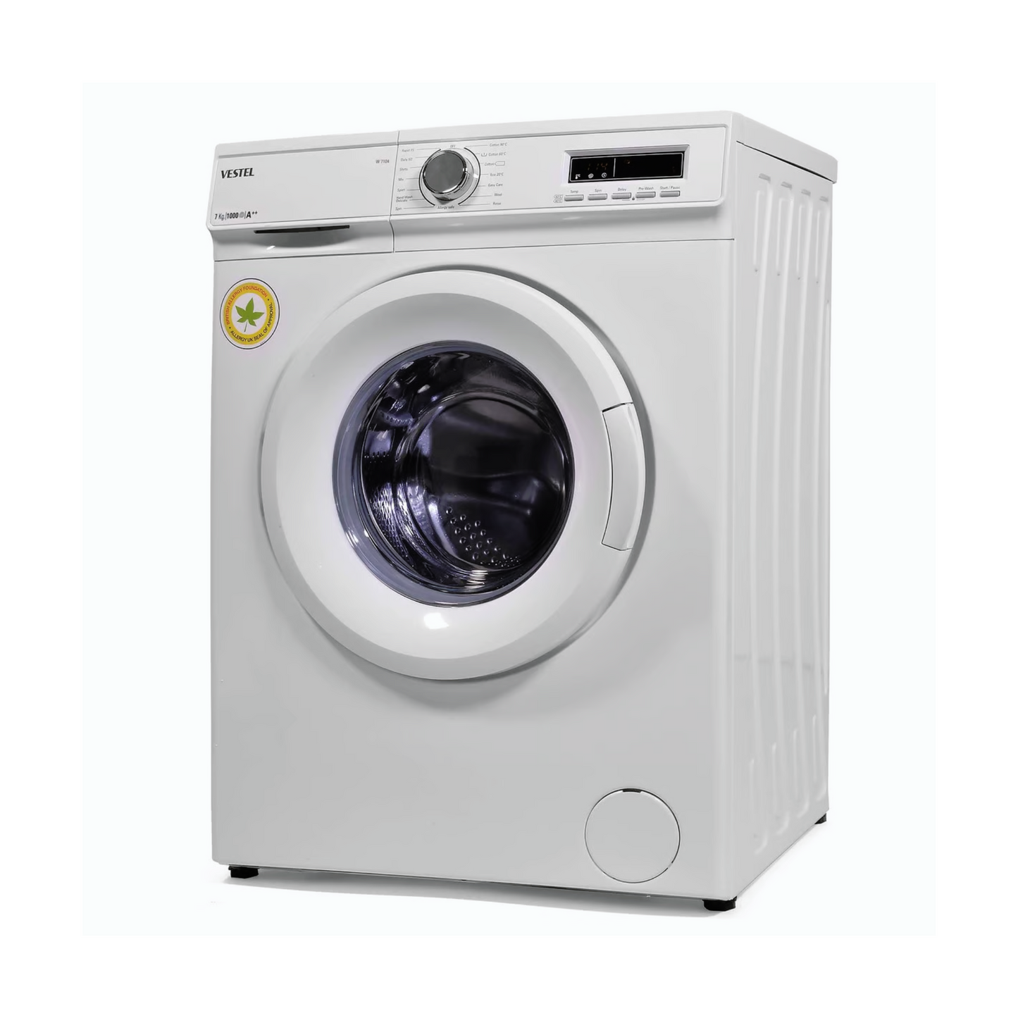 Vestel 7KG Fully Automatic Washing Machine, W7104