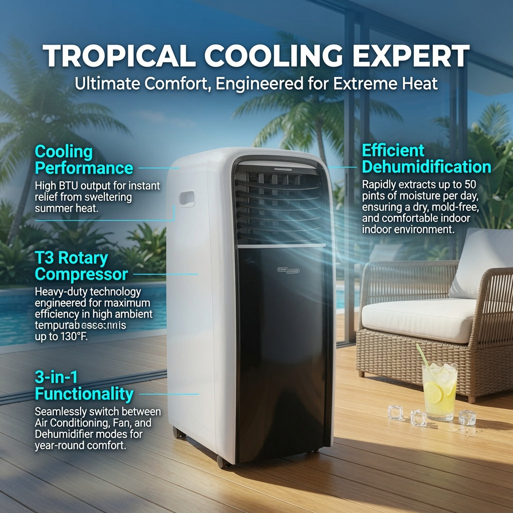Super General 1 Ton T3 Portable Air Conditioner, SGP124T3