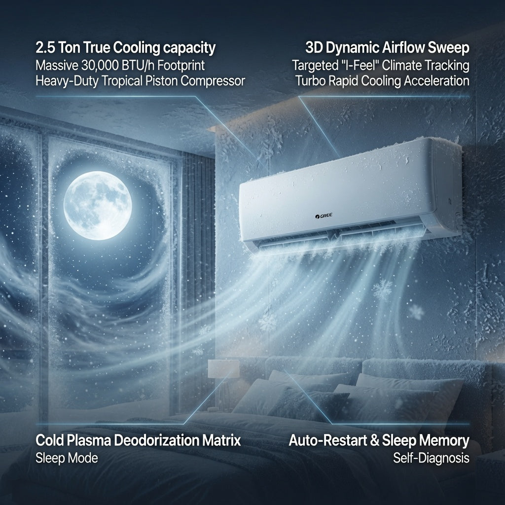 Gree 2.5 Ton Piston Split Air Conditioner - T3, G4MATIC-R32C3