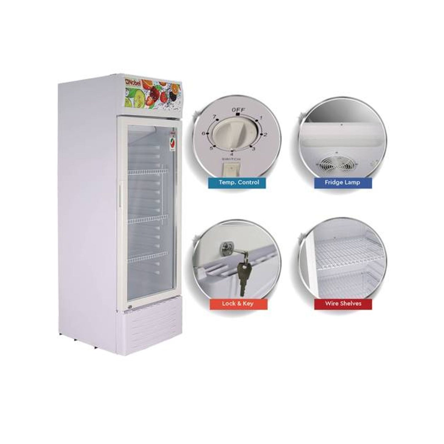 Nikai 243L Showcase Chiller, NSF-24