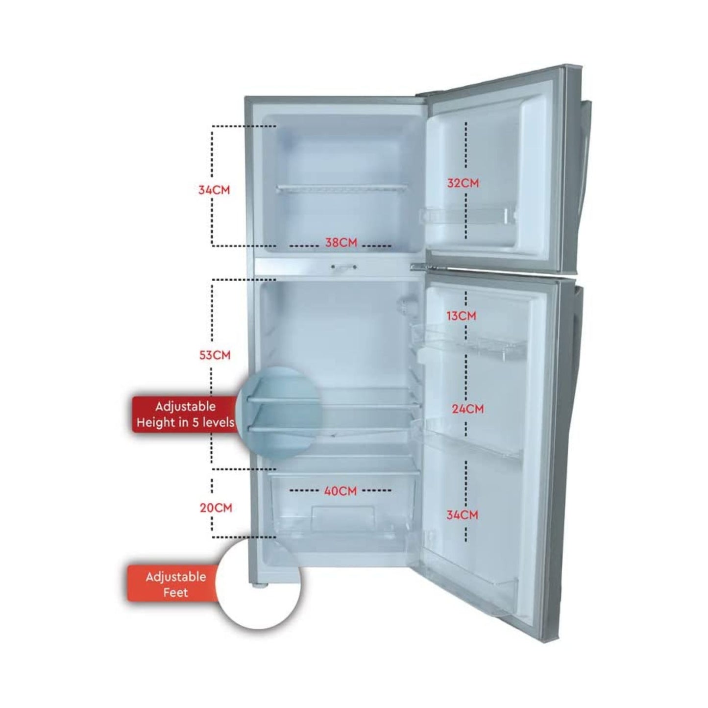 Nobel 147L Refrigerator, NR180SDN