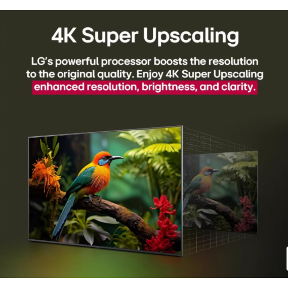 LG 43 inch Smart UHD 4K TV - LED - 4K - 60Hz, 43UA77