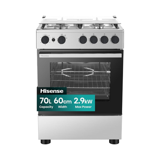 Hisense 60X60 Cm 4 Burner Cooking Range, HFG60422RX