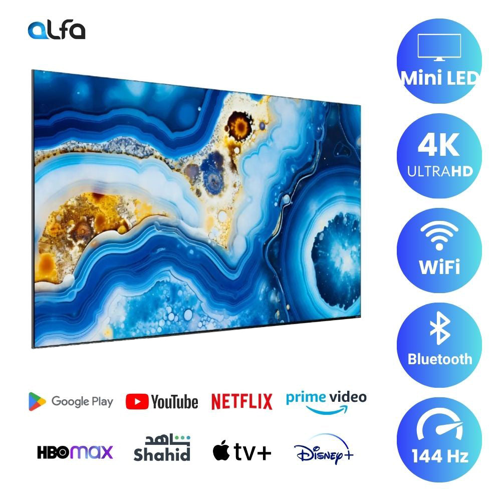 TCL 65 inch Smart QLED Mini LED TV - 4K - 144Hz, 65C835