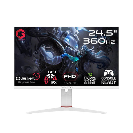 Gameon Arctic Pro Series 24 inch FHD Gaming Monitor – 360Hz, GOA24FHD360IPS