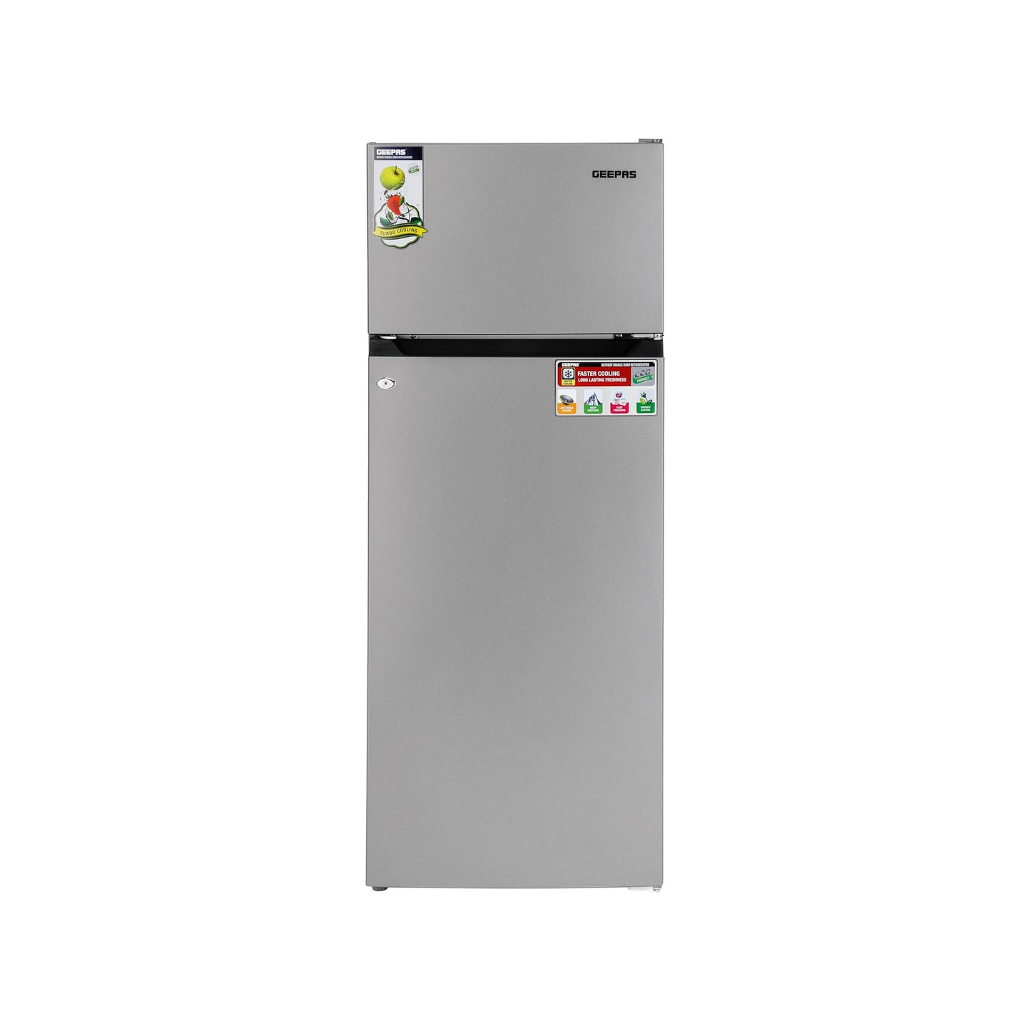 Geepas 240L Top Mount Refrigerator, GRF2400SXE