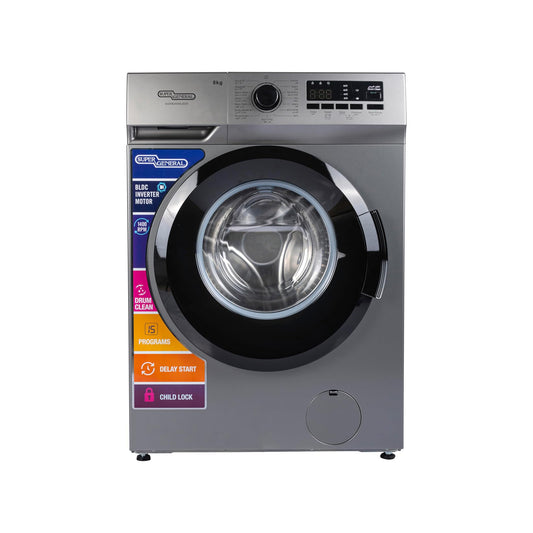 Super General 8KG Fully Automatic Washing Machine, SGW8250NLEDS