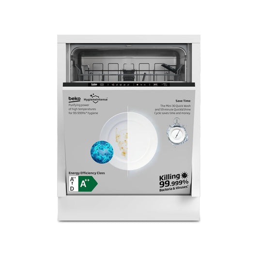Beko 13 Place Fully Integrated Built-in Dishwasher, BDIN153E3