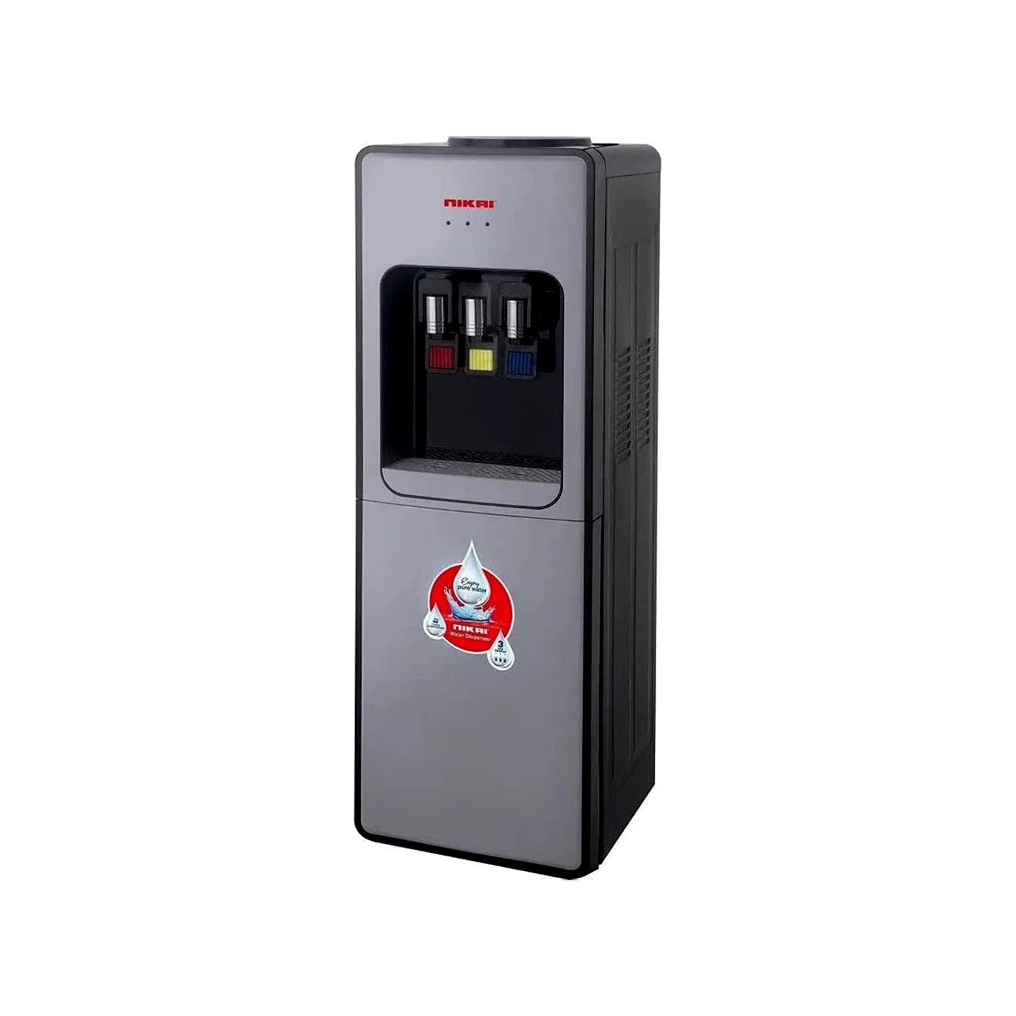 Nikai Water Dispenser 3-Tap With Refrigerator, NWD999R