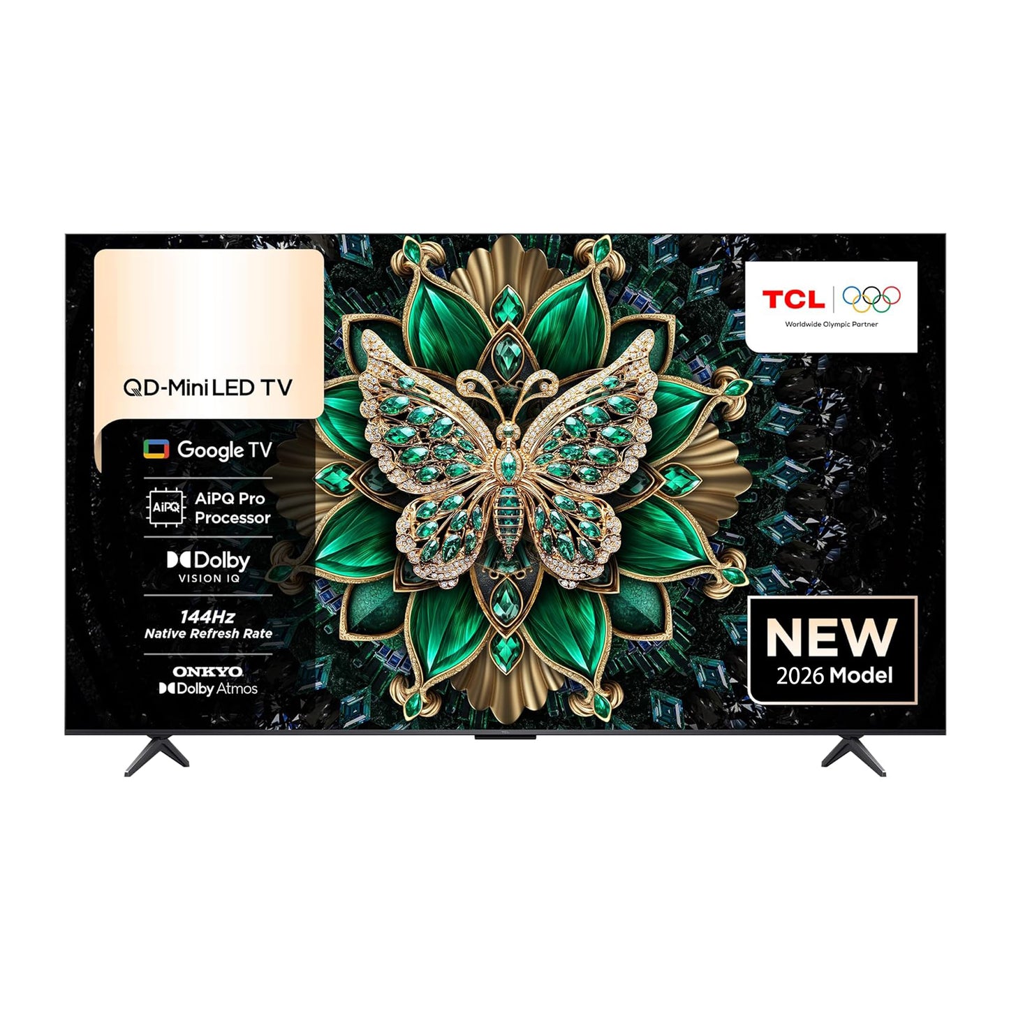 TCL 65 inch Android Smart QLED Mini LED TV - 4K - 144Hz, 65C6K