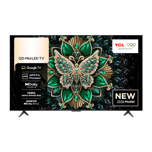 TCL 65 inch Android Smart QLED Mini LED TV - 4K - 144Hz, 65C6K