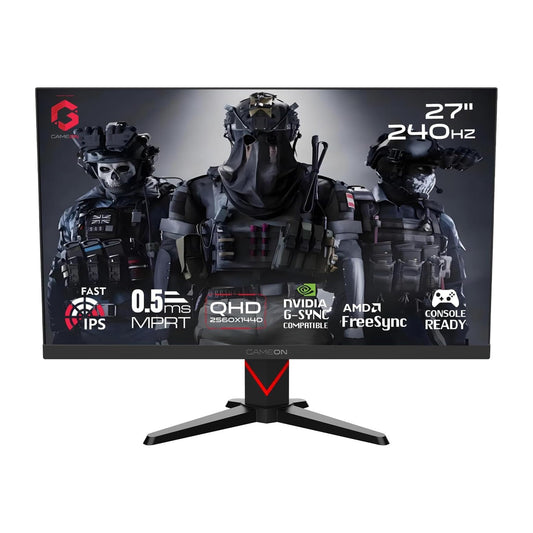 Gameon 27 inch Dominator Series Gaming Monitor - 240Hz, GOMD27QHD240IPS