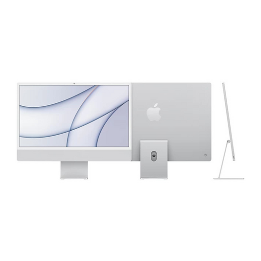 Apple iMac (24-inch, Apple M1 chip with 8‑core CPU and 8‑core GPU, 8GB RAM, 256GB) - Silver