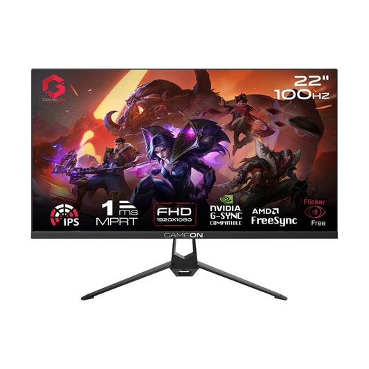 Gameon 22 inch FHD IPS Gaming Monitor - 100Hz, GOES22FHD100IPS