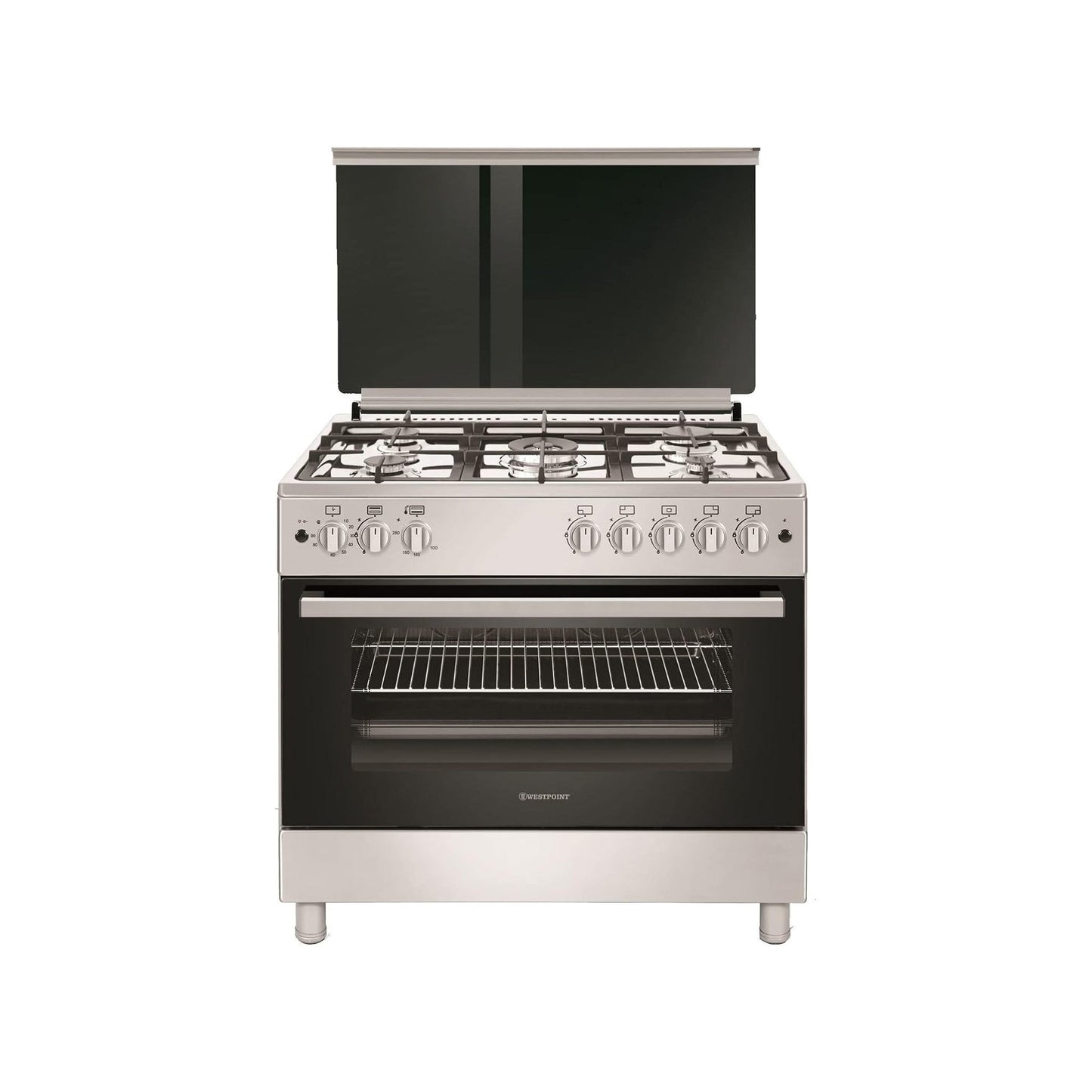 Westpoint 90X60 Cm 5 Burner Gas Cooker, WCLR-9650G0CIID