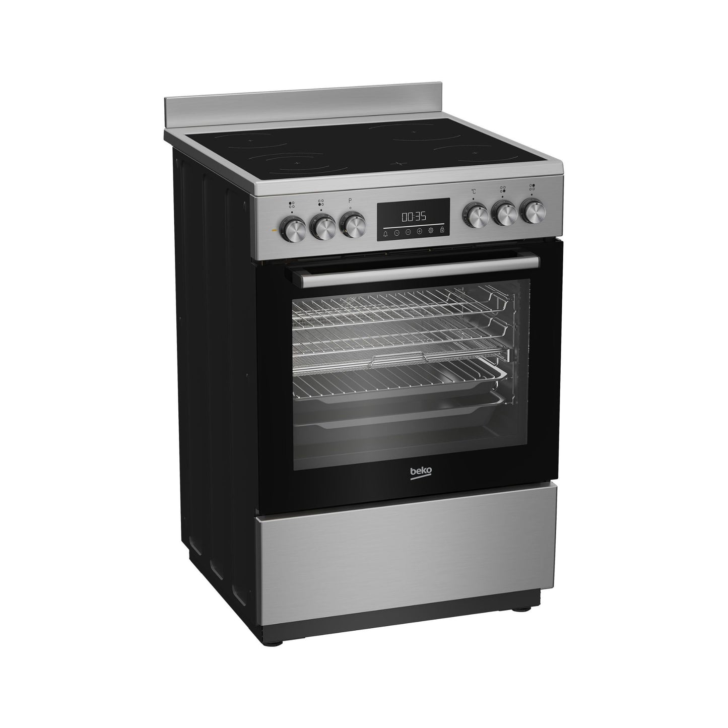 Beko 60X60 Place Free Standing Ceramic Electric Cooker - FBM67320XDS