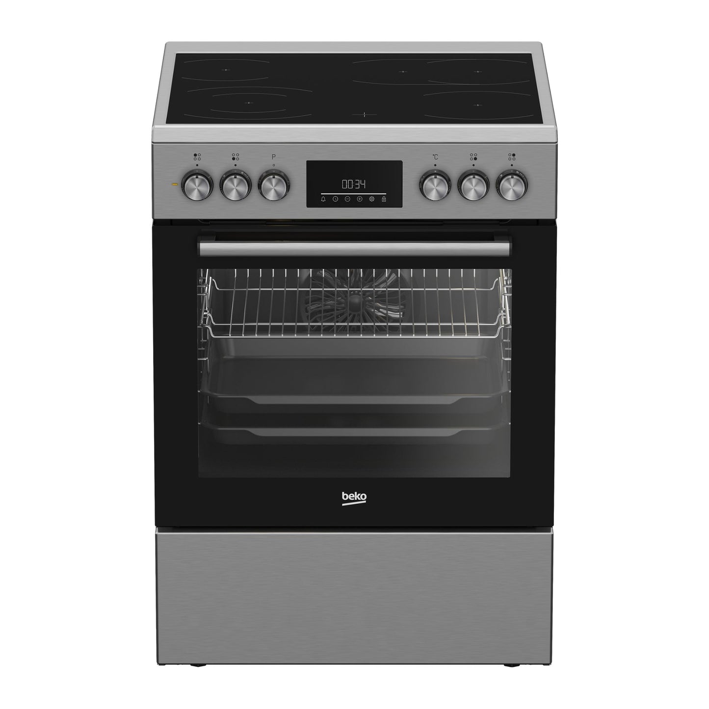 Beko 60X60 Place Free Standing Ceramic Electric Cooker - FBM67320XDS