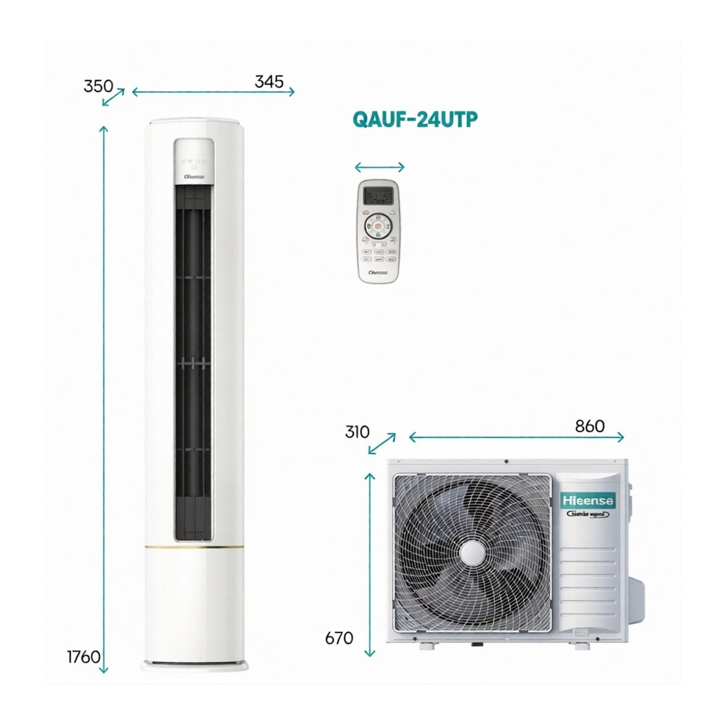 Hisense 2 Ton Floor Standing Air Conditioner - AUF-24UR4SJA1