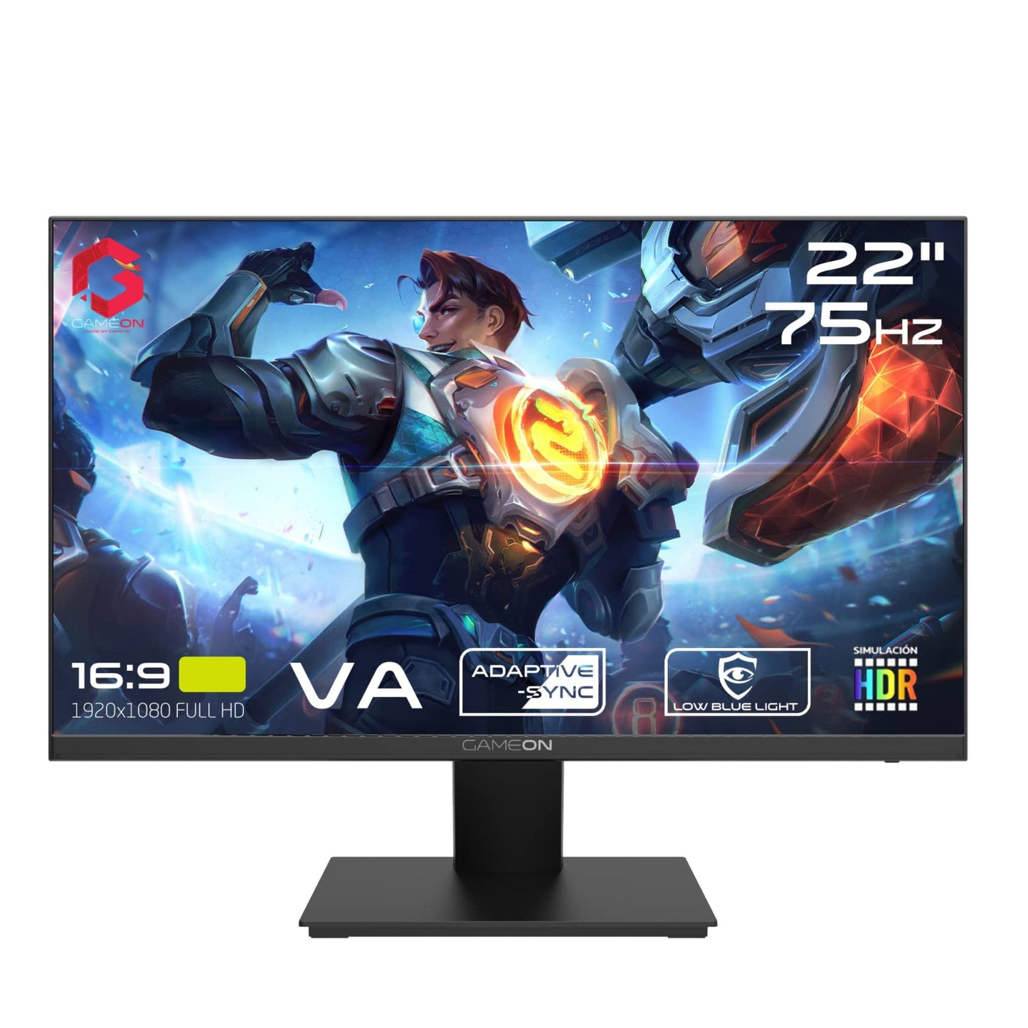 Gameon 22 inch Full HD Eye Care Monitor - 75Hz, GOB22FHD75VA