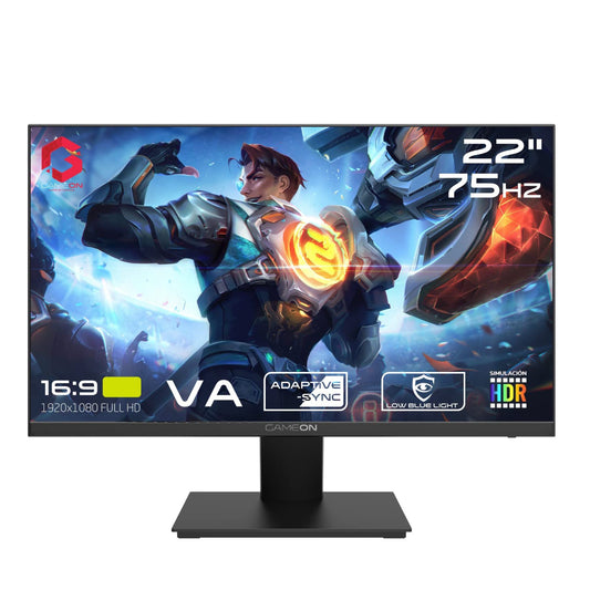 Gameon 22 inch Full HD Eye Care Monitor - 75Hz, GOB22FHD75VA