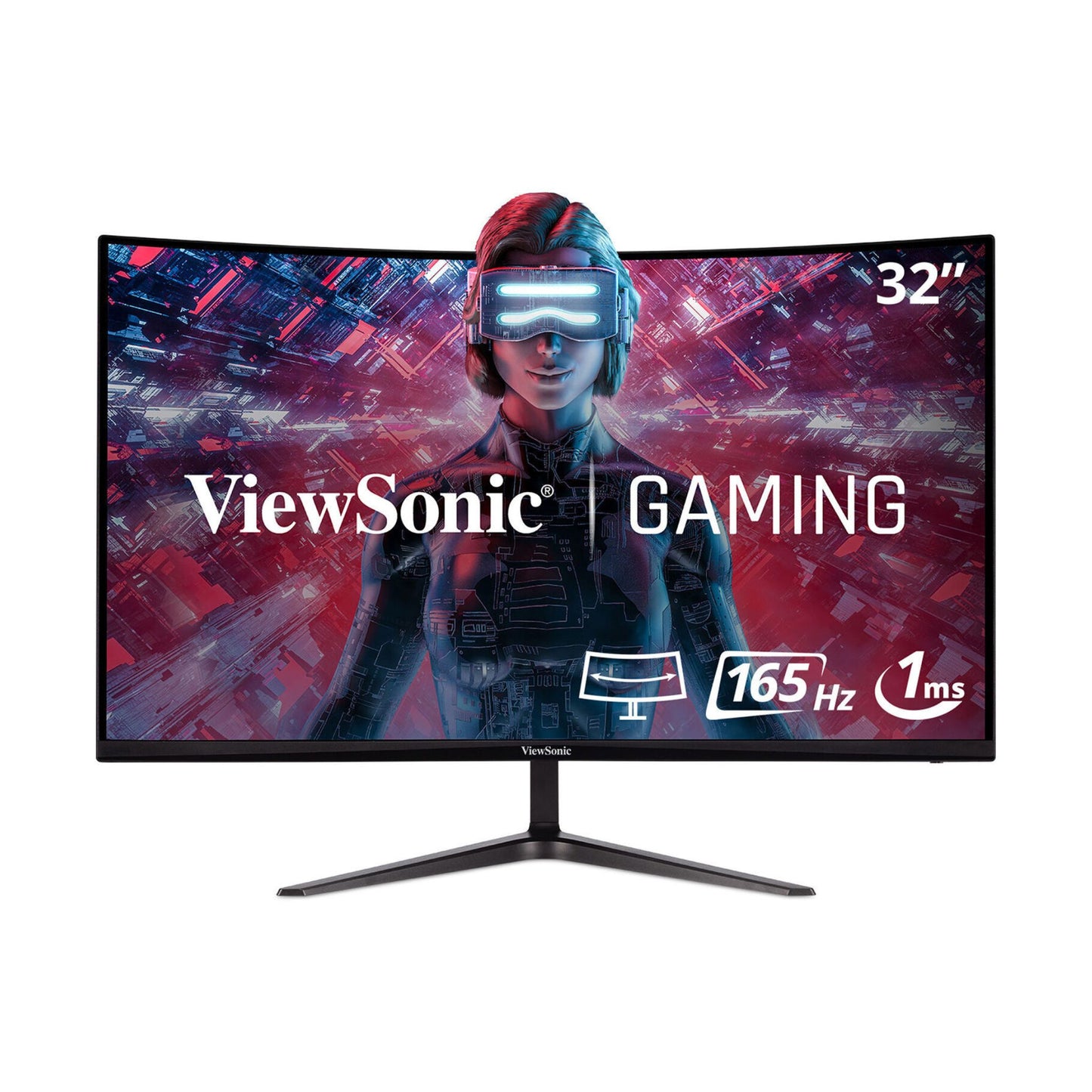 ViewSonic 32 inch Curved Gaming Monitor - 165Hz, VX3218-PC-MHD Display