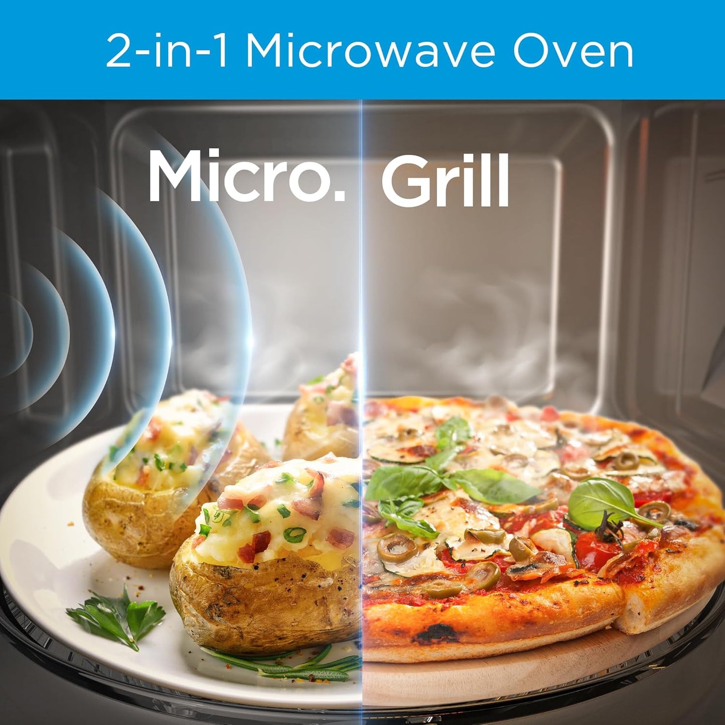 Midea 29L 2-in-1 Microwave Oven with Grill, EG9P032MX