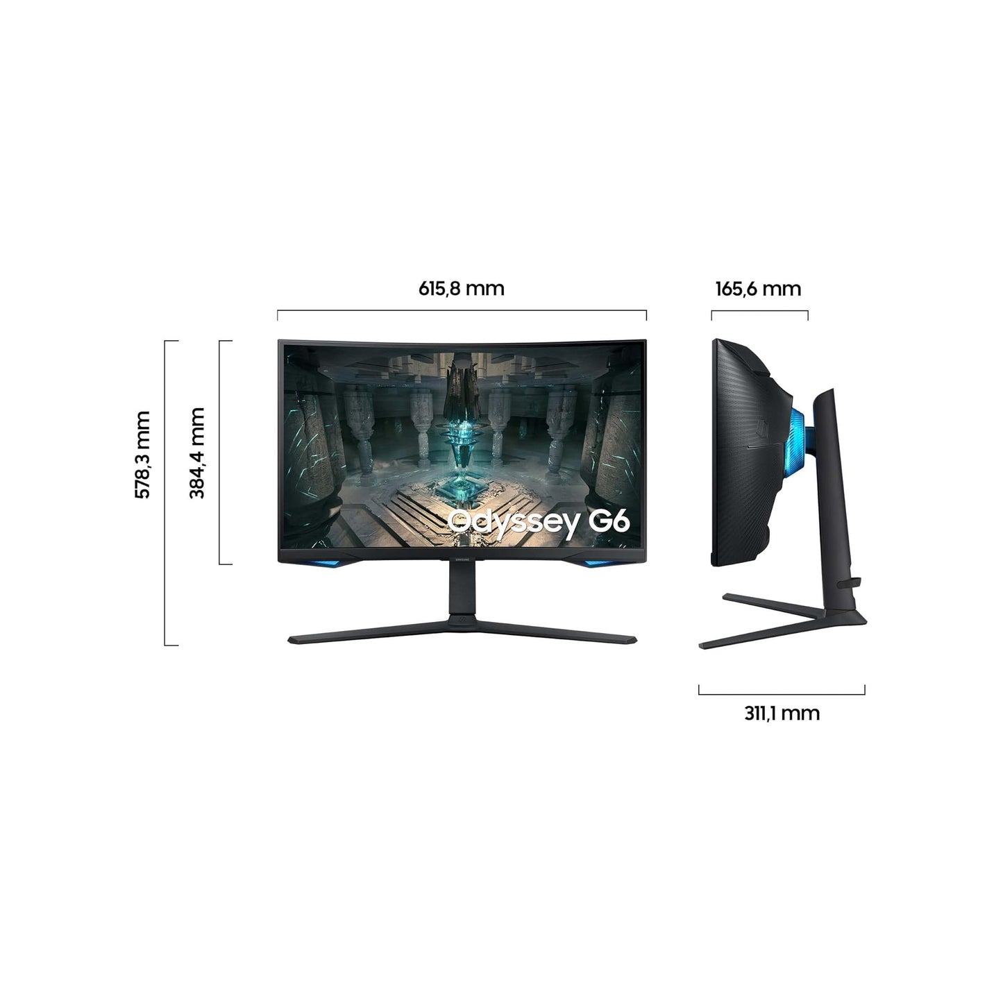 Samsung 27 inch Odyssey WQHD Gaming Monitor - 240Hz