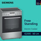 Siemens 60X60 Cm 4 Burner Electric Cooking Range, HK8Q3A150-23