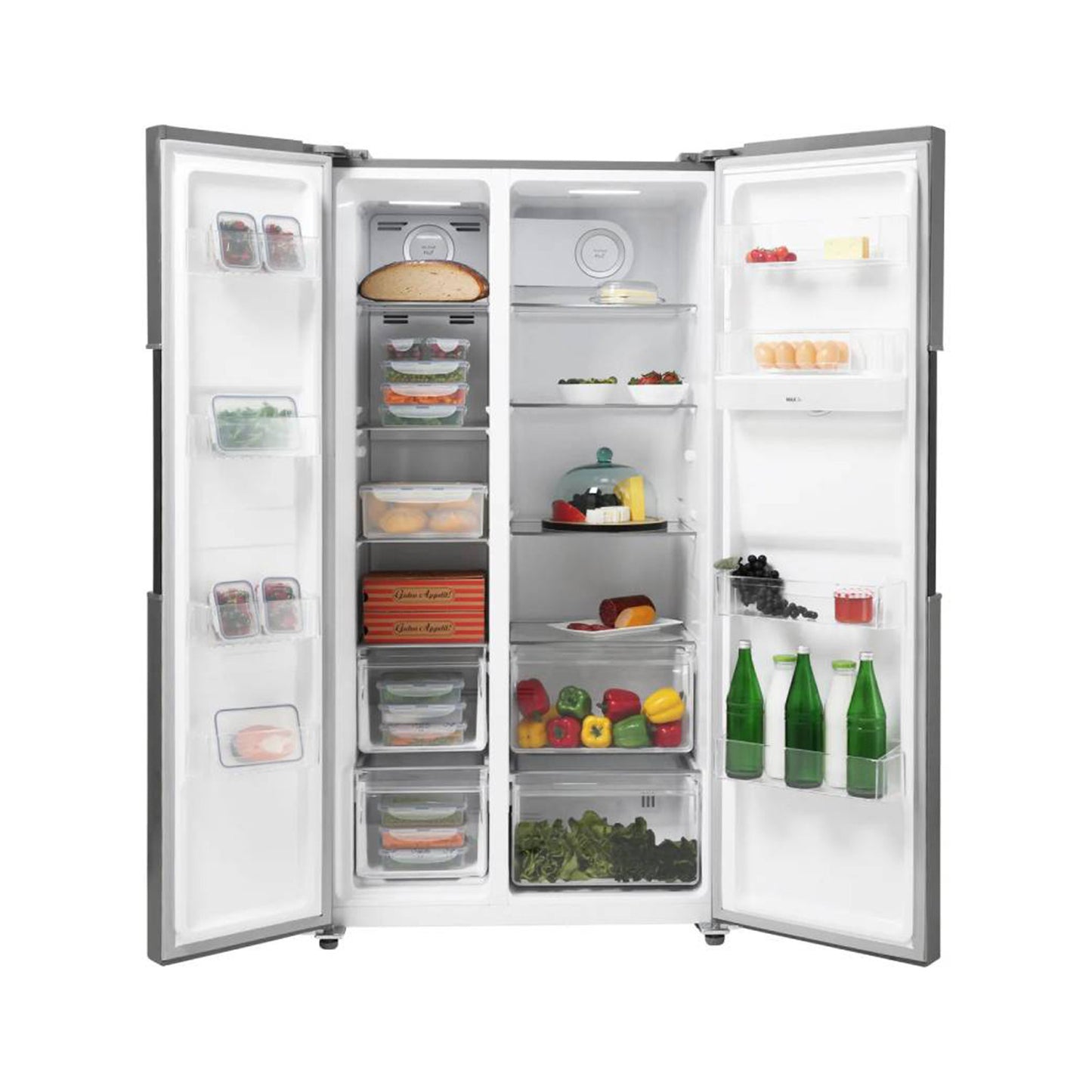 Candy 617L Side by Side Refrigerator, CHSBSO-6174XWD19