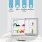 Bompani 64L Single Door Refrigerator, BR-64 SLVR